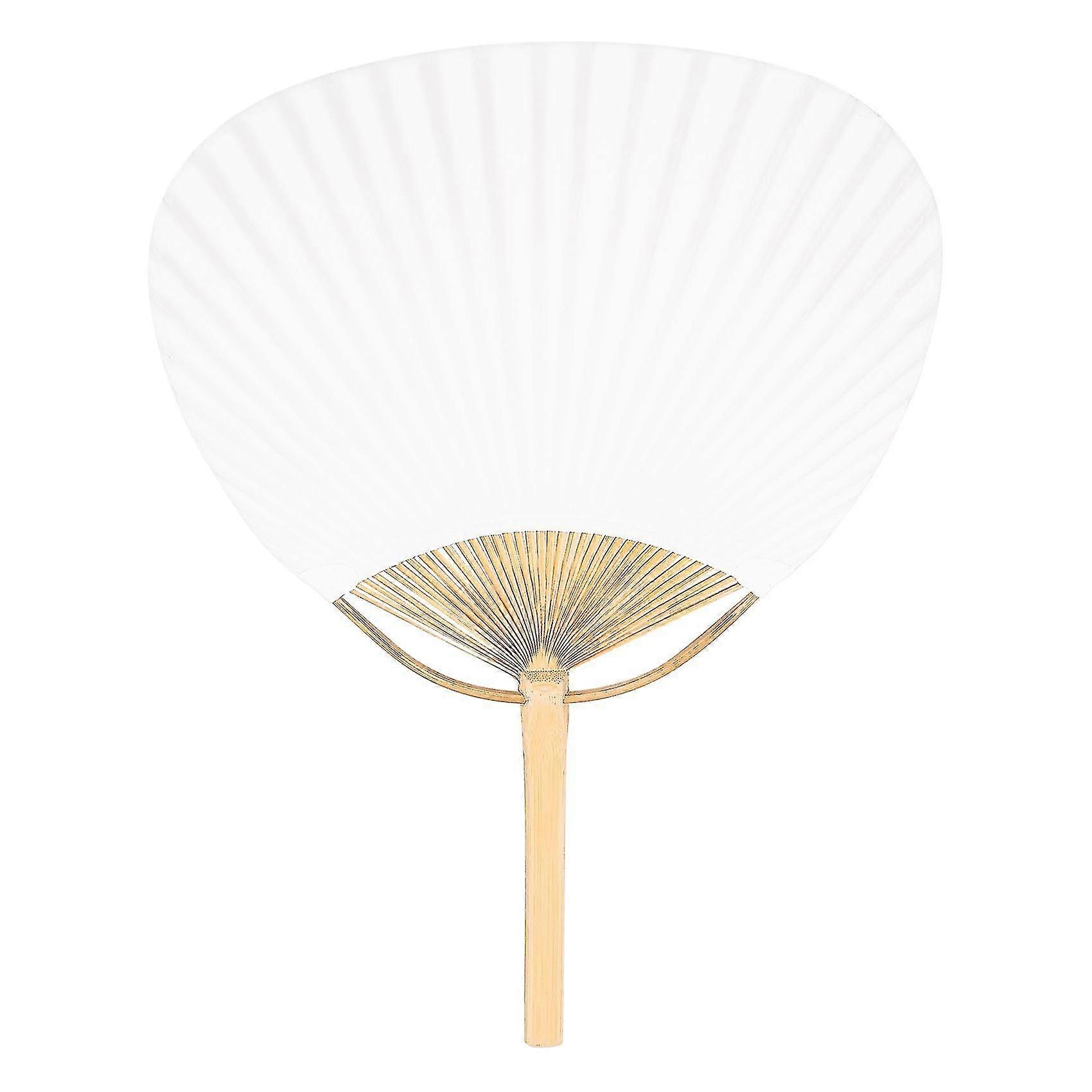 30個/ロットウェディングホワイトパドルファン互換ウェディングデコレーション