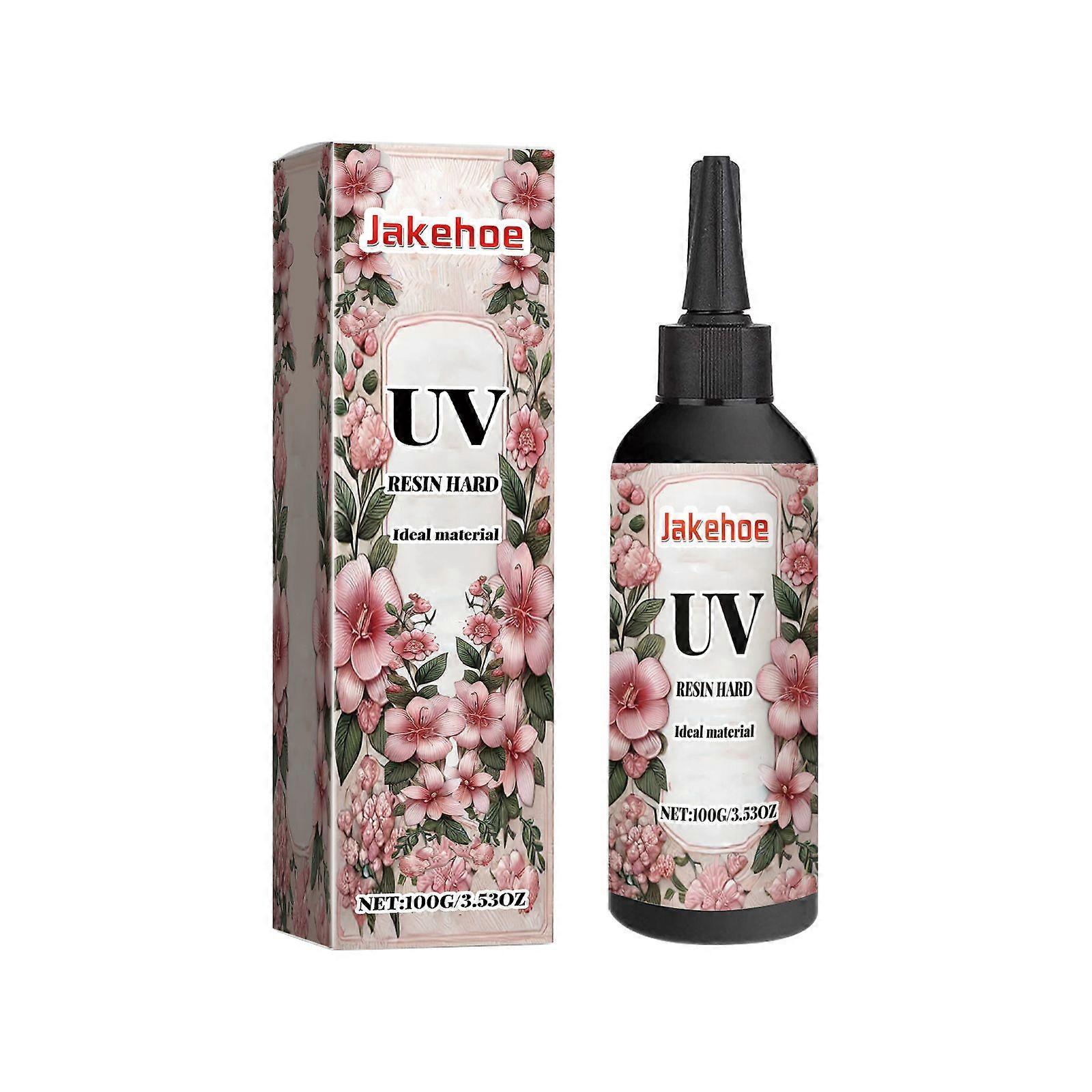 Jakehoe Resin Glue, High Transparency Resin Drip Glue, Diy Handcrafted Shadowless Glue, Quick-Drying Drip Glue