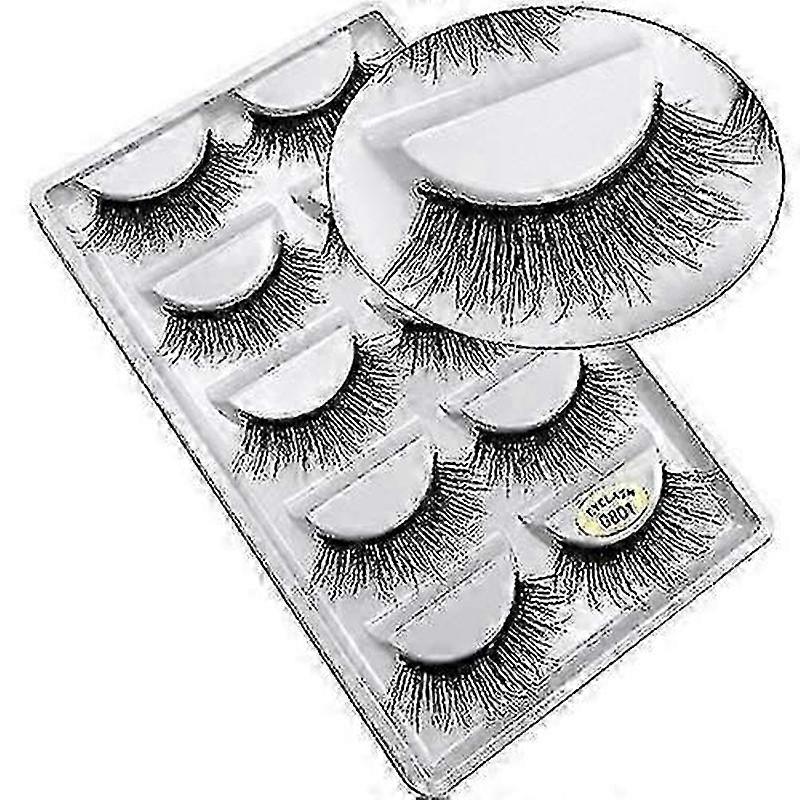 5 Pairs Of False Eyelashes, Black Eyelashes Extension