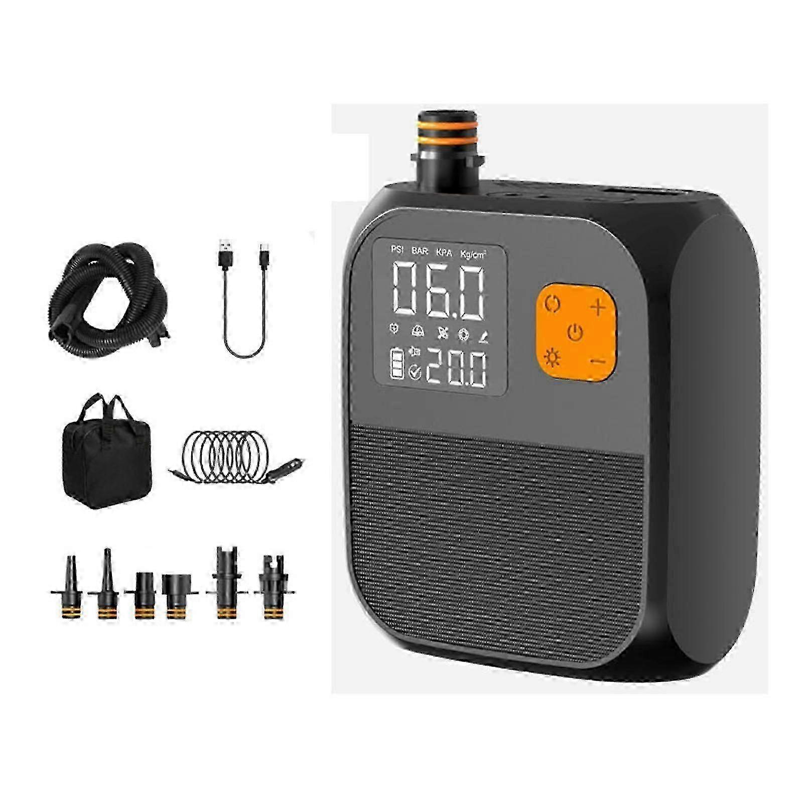 Air Pump Inflator Lightweight 2 Modes with Multi Scenario Inflator Air Compressor for Air Mattress Surfing Rafting