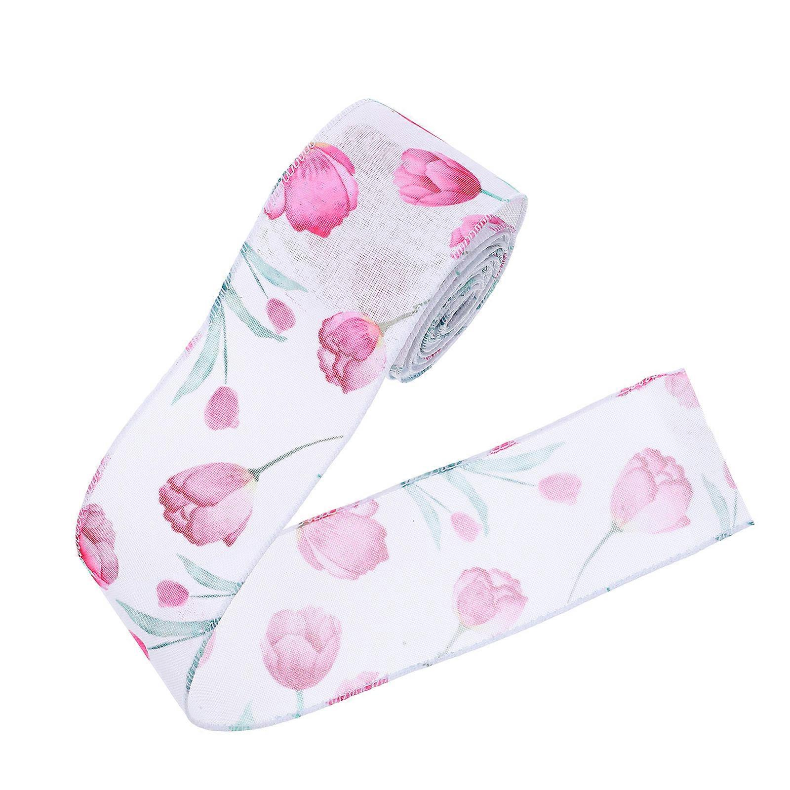 Ribbon for DIY Crafts and Wrapping 1 Roll White Polyester