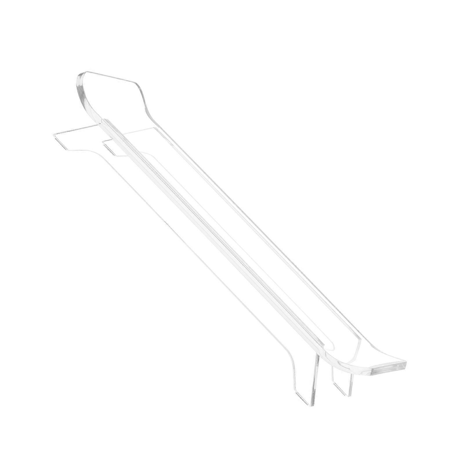 מעמד אקרילי אלגנטי לרמקול, נגד החלקה, בסיס גדול, יציבות ותצוגה שולחנית מאורגנת, עבה 6 מ"מ, שקוף