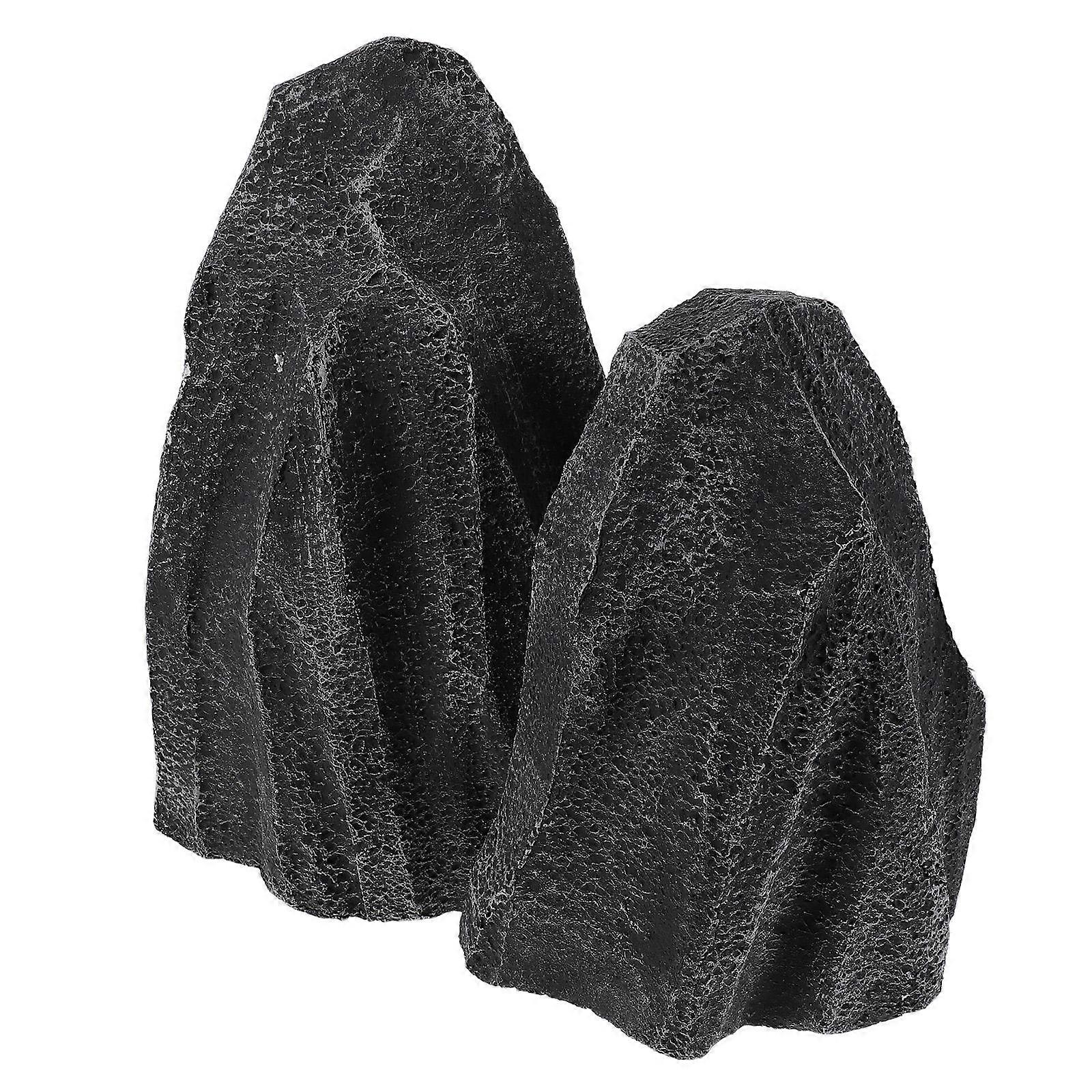 Decorative Artificial Rocks Landscape Rock for Decor 2Pcs Foam