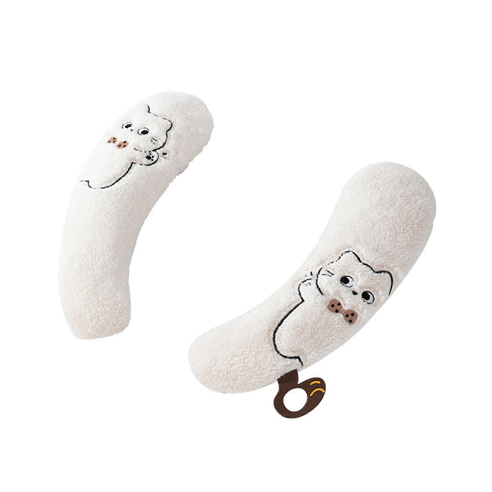 Plush Toilet Seat Protector Seat Pad Slip Resistant Bottom Multiple Color Option Easy to Clean Bathroom Upgrades  White