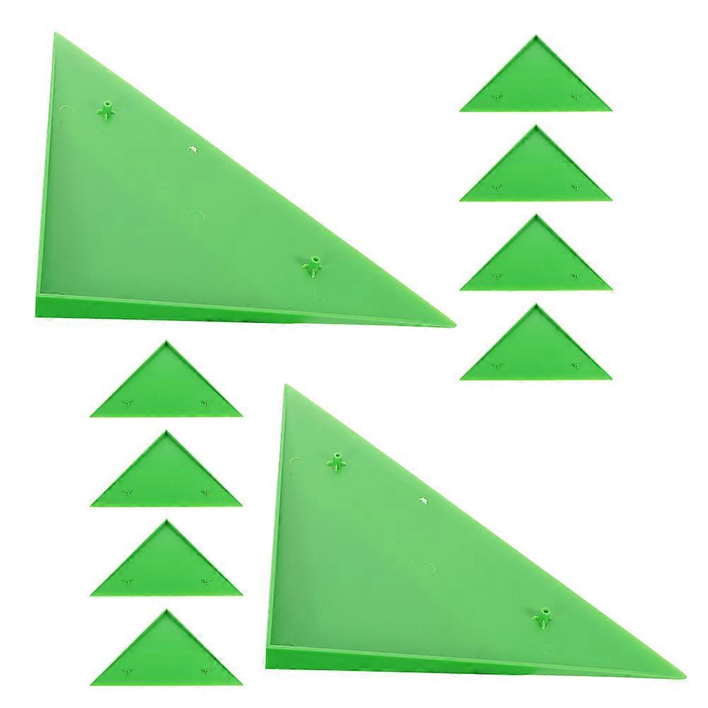 Foosball Table Side Triangle Green Corner Protector for 10Pcs Pieces