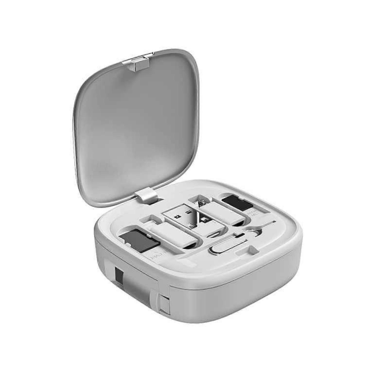 USB C Charging Cable 60W with Design Multi Purpose Storage Case for Mobile Devices  White