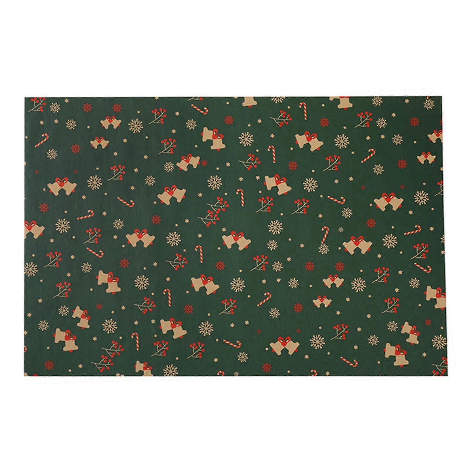 5 Pack Christmas Decorative Wrapping Paper 50x74cm Recyclable Stocking Pattern Scratch Resistant Finish Multicolor