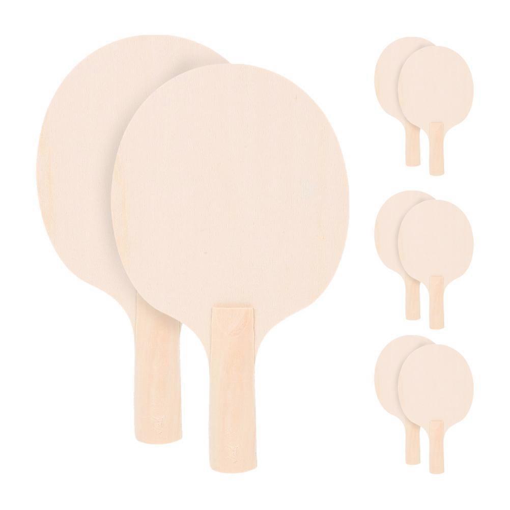 Table Tennis Blanks Wooden Racket for Playing Use 4Pair Lightweight Paddle