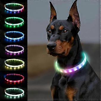 f Light Up Dog Collar, Dog Collar Lights for The Dark,Collar Rechargeable,9 Flashing Modes Rainproof for Large Medium Small Dogs