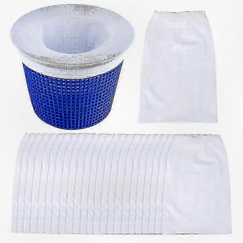40pcs Skimmer Basket Filter, Pool Skimmer Socks, Pool Skimmer Filter, Pool Mesh Filter Saver, Baskets and Skimmers for Pool Cleaning