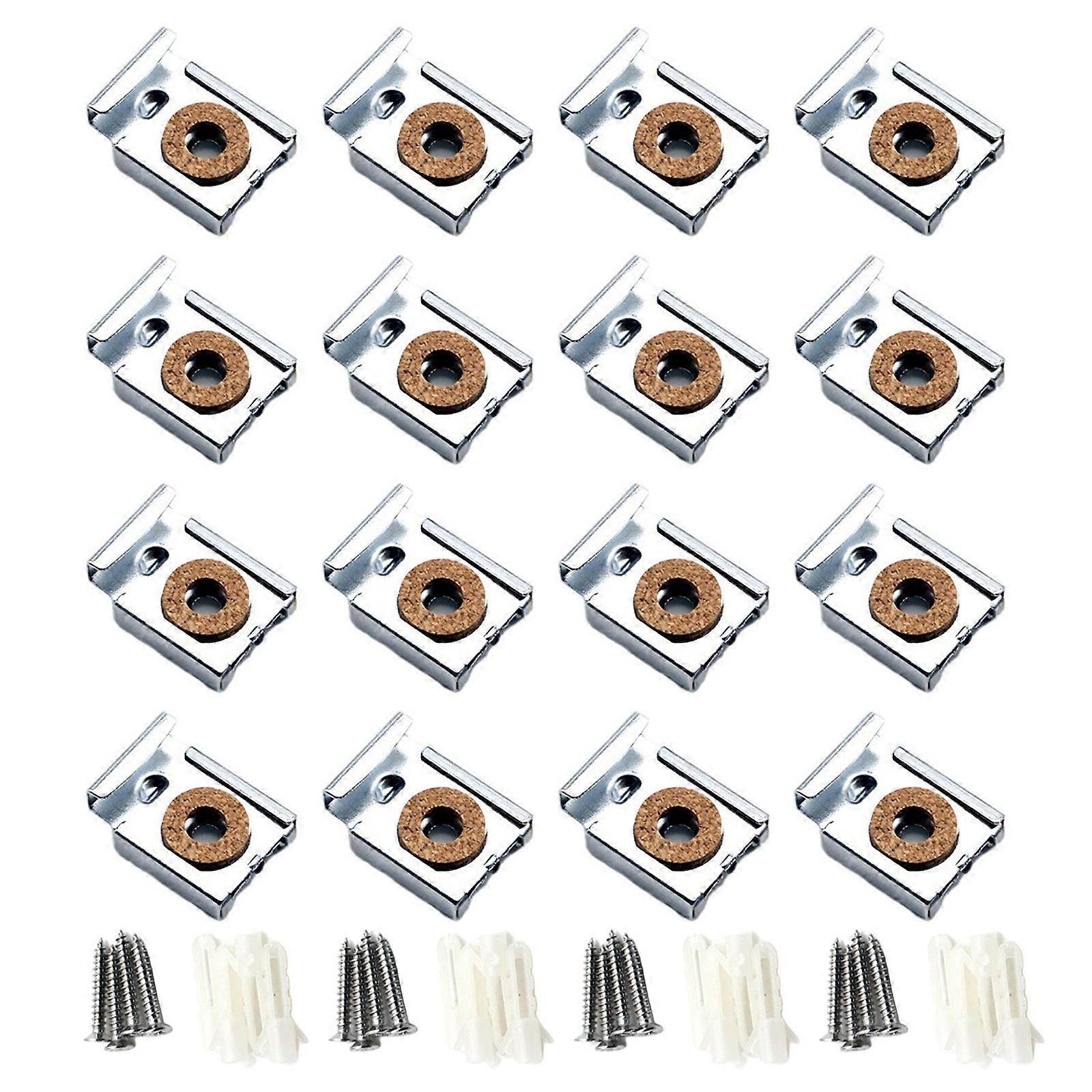 Sturdy Mirror Holder Clips Heavy Duty Mirror Mounting Brackets Simple Installs Suitable for Mirrors Photos & Paintings  B