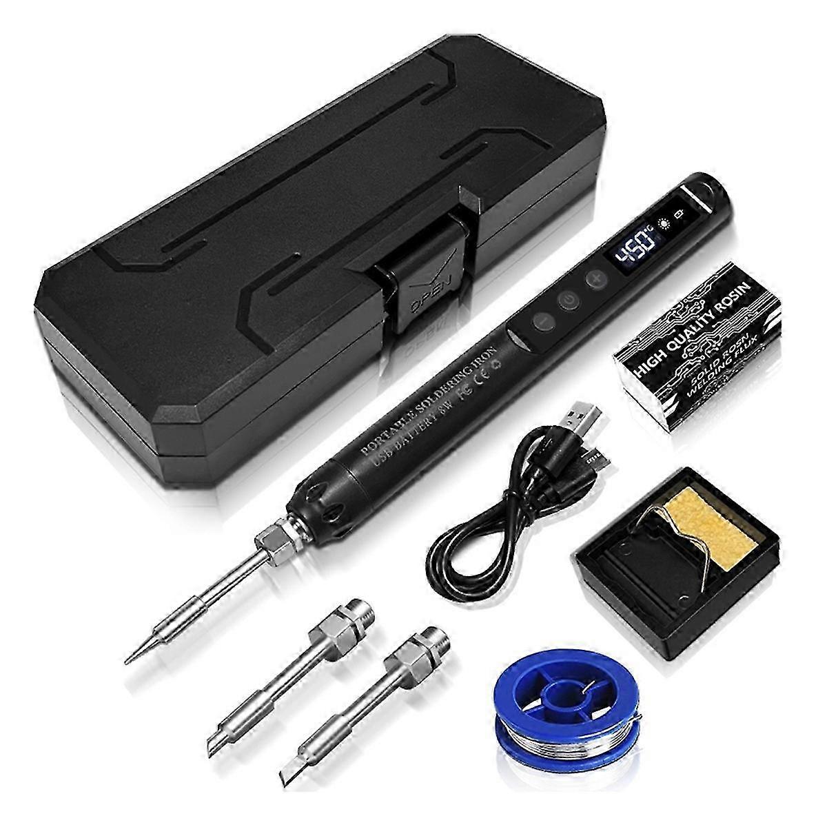 USB Soldering Iron Set Intelligent Temperature Adjustable hwy