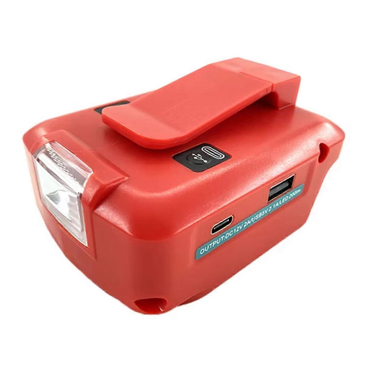 For 18V Li-Ion Battery Adapter with LED Work Light,
