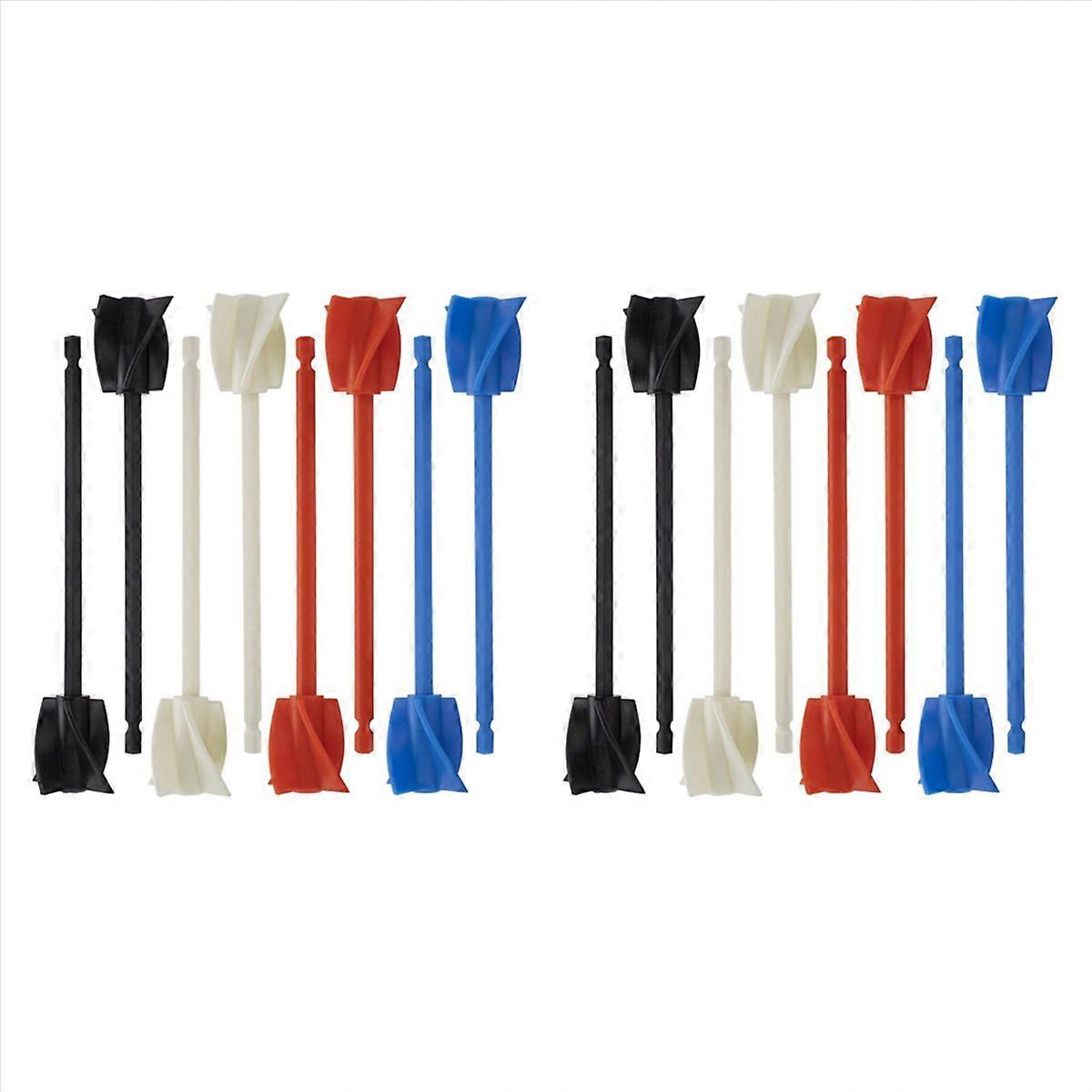 16Pcs Resin Mixer Paddles, Epoxy Mixer Attachment for Powerful Mixing, Reusable Paint Mixer, Paint S