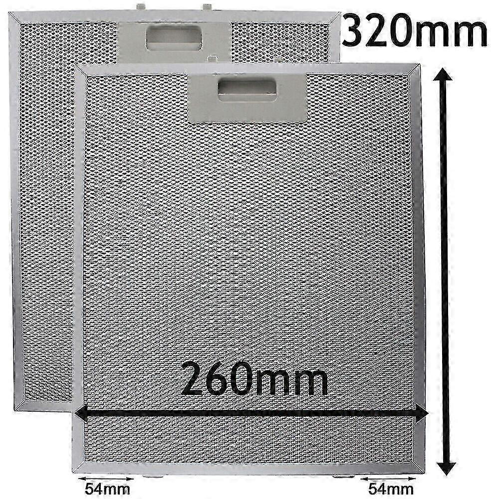 2 Metal Mesh Filter Compatible with Filters for Cooke & Lewis Cooker Hoods