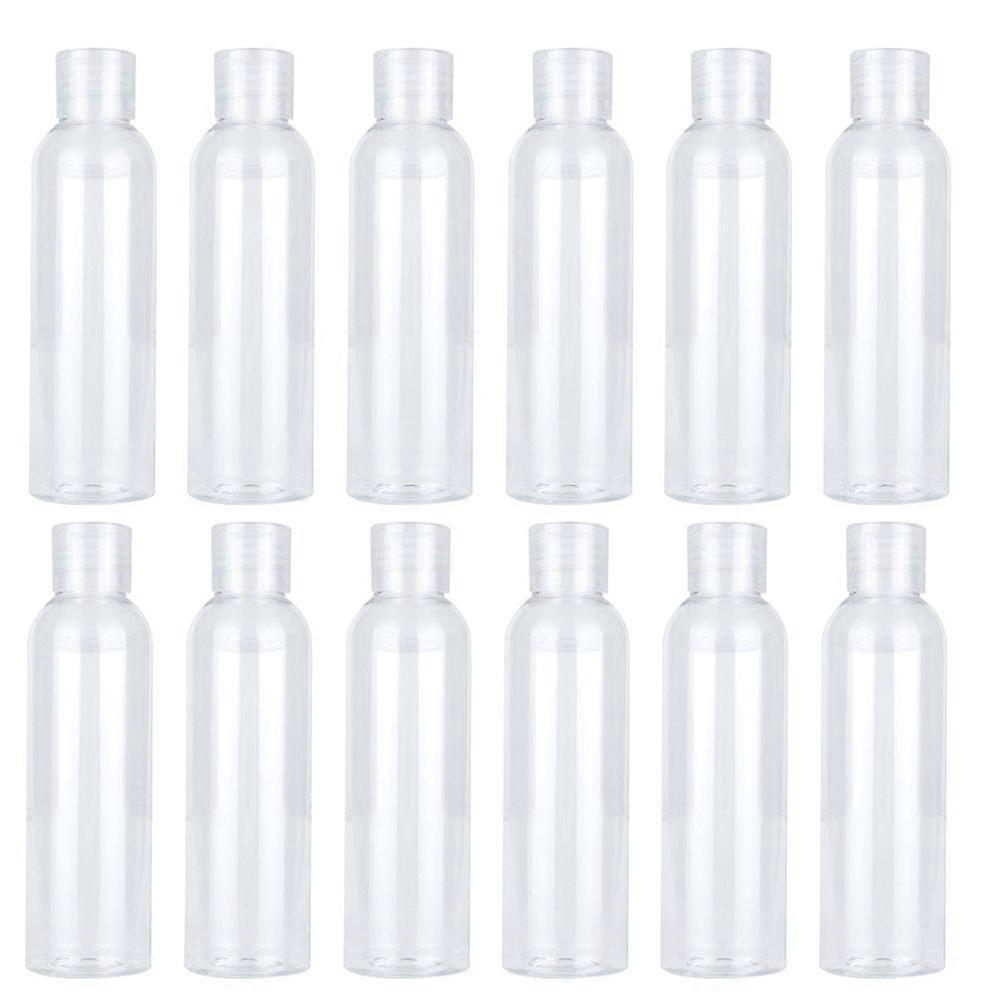 12pcs 120ml Plastic Empty Bottles with for Shampoo Liquid Body Soap