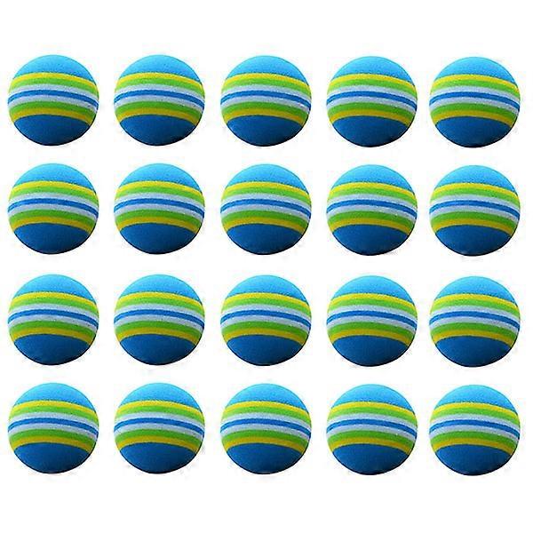 Masteelf 20pcs Swing Training Aids for Indoor Practice with Sponge Balls Blue