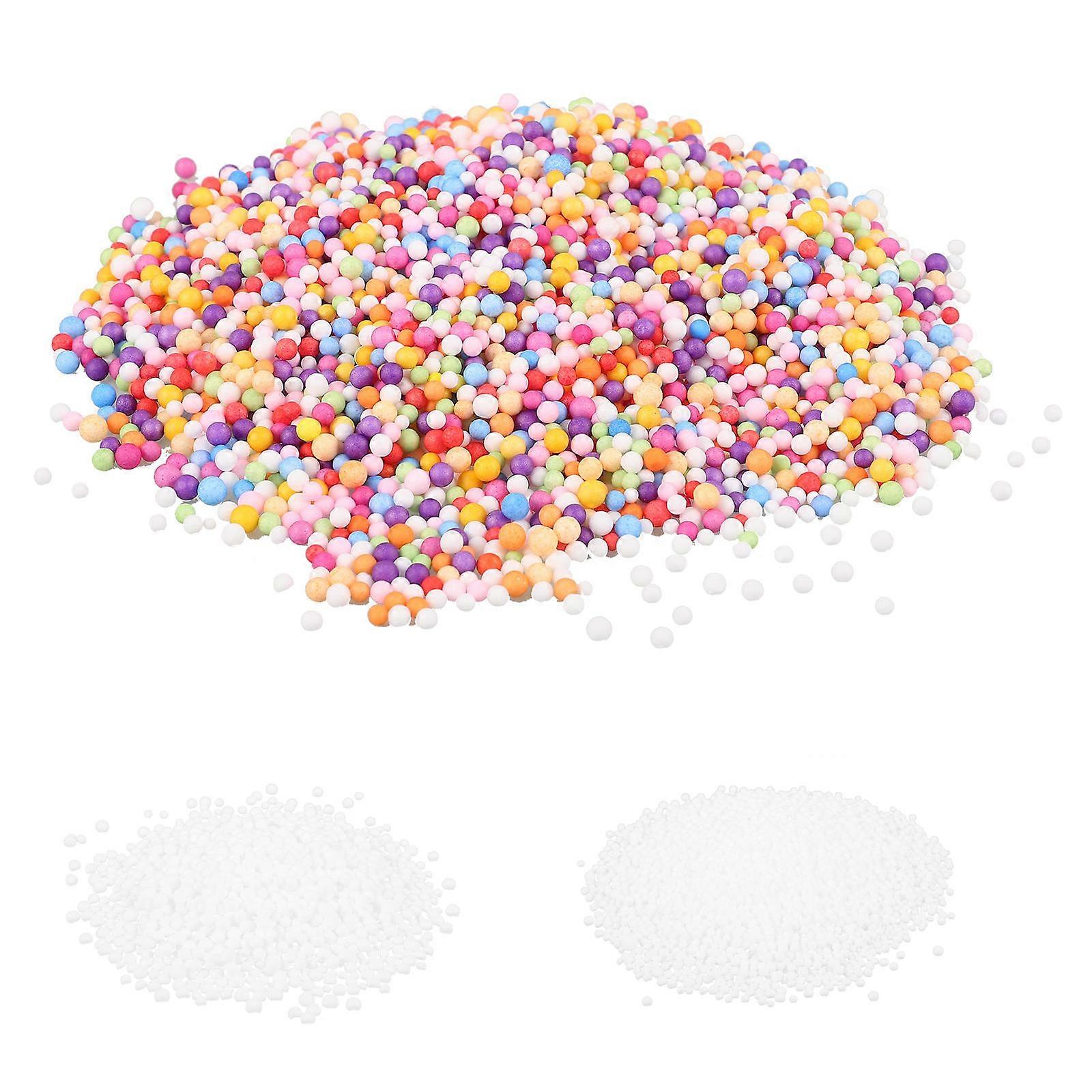 3 Bags of White Foam Balls Doll Stuffing for Crafting Soft Foam Beads