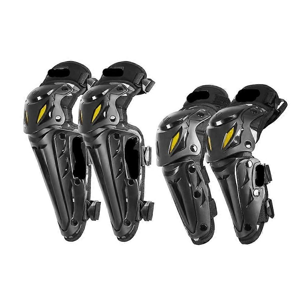 Motocross Protective Gear with ImpactResistant Padding, Breathable MTB Knee and Elbow Pads Adjustable