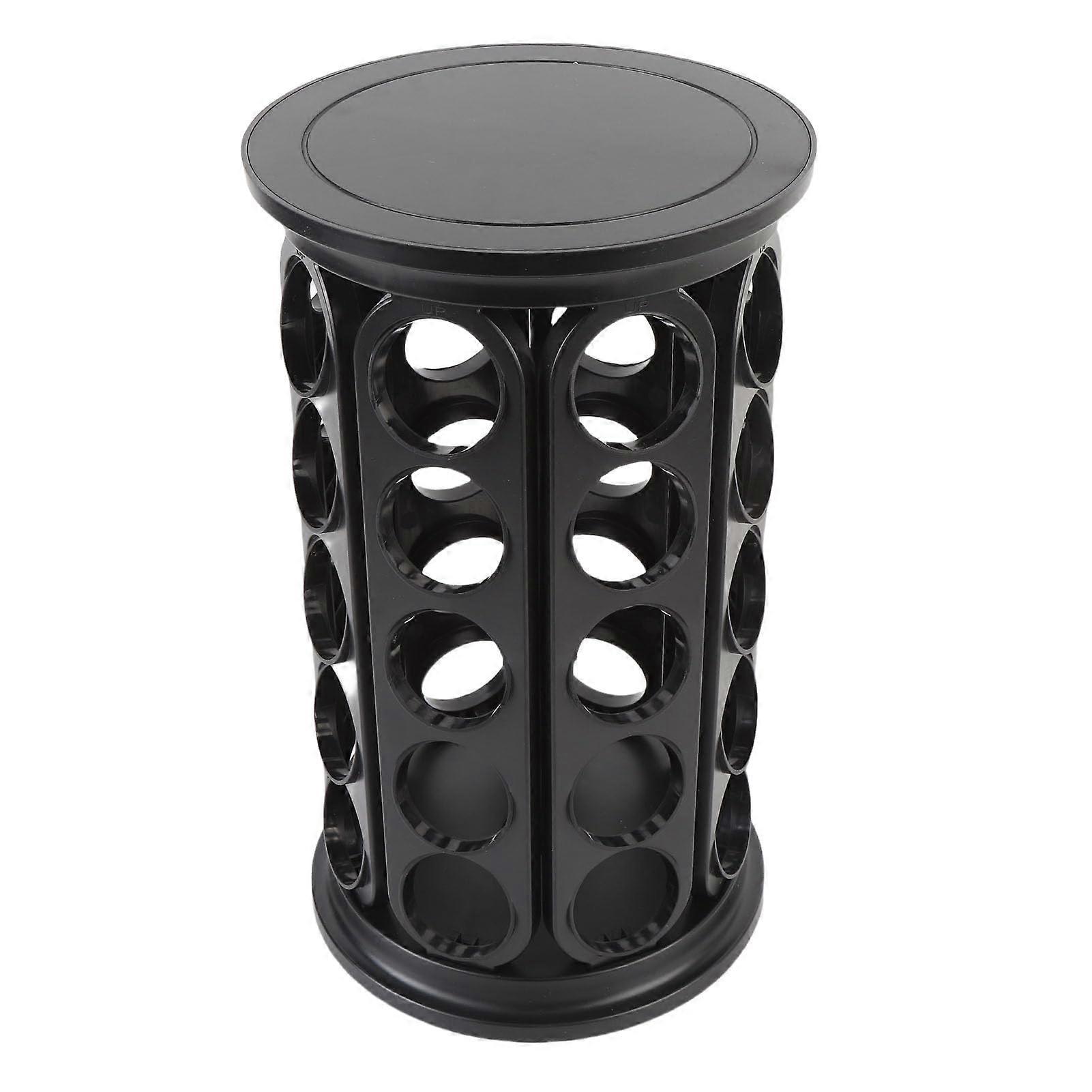 Coffee Pod Holder with 360° Rotating Base, Large Capacity Capsule Organizer for Modern Kitchen