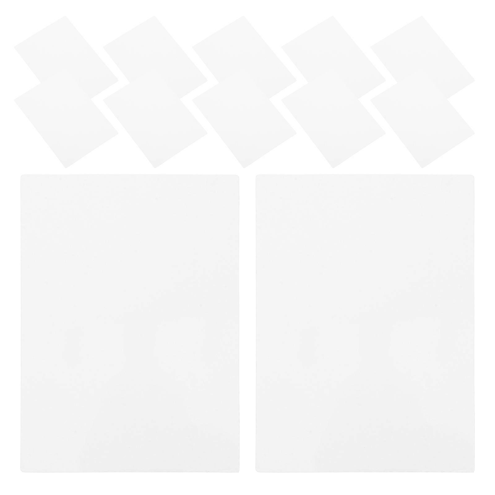 Durable Blank Playing Card for Game White Plastic Waterproof 57Pcs