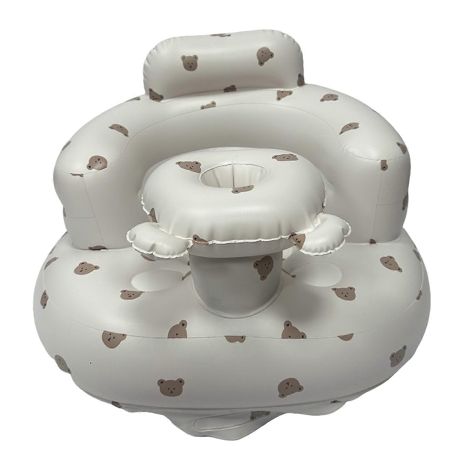 Lightweight PVC Baby Seat for Learning Sitting and Bathing Support Inflatable Chair with Ergonomic Comfort Multicolor