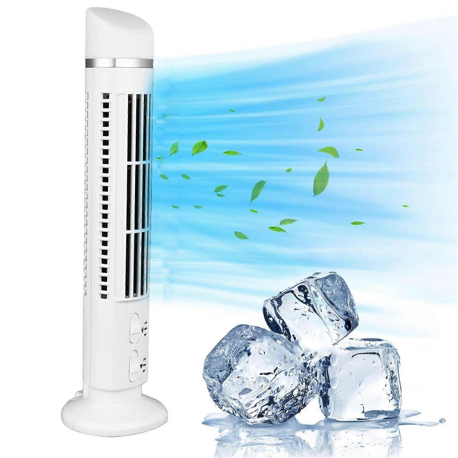 Bladeless Tower Fan with 90° Oscillation, Quiet 34dB Cooling for Bedroom and Home (White)