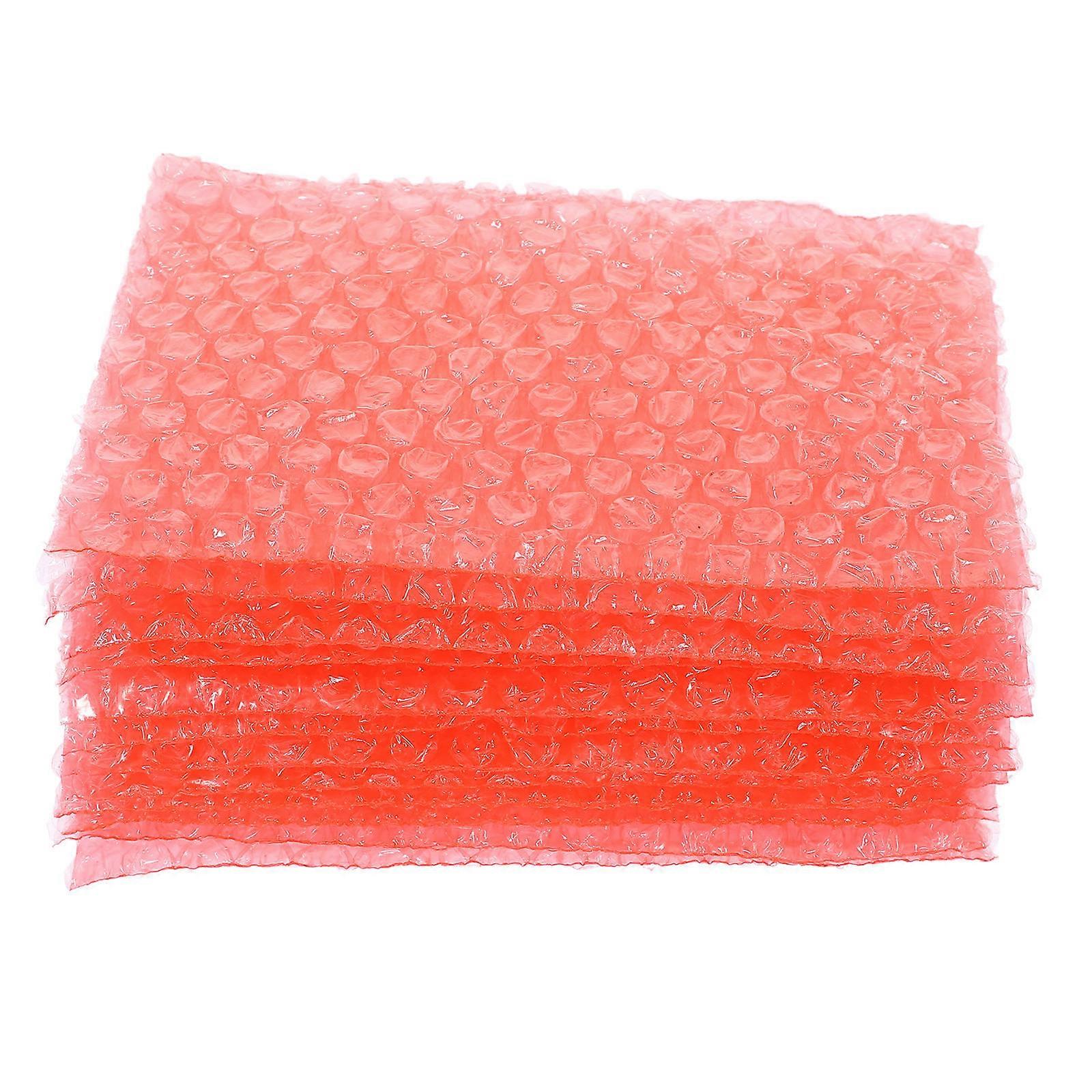 Red Packing Bubble Pouch Pe for Shockproof Use 100Pcs