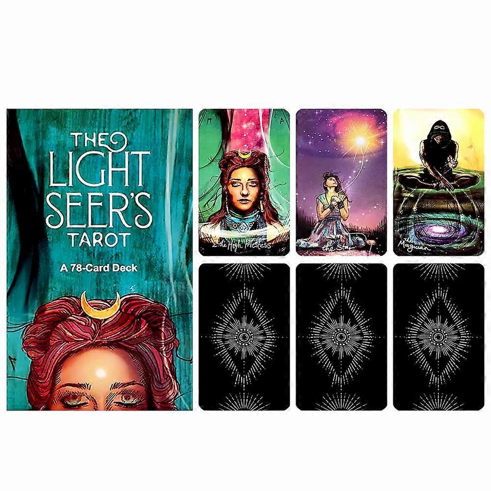 Light Prophet Tarot Cards 78-Card Deck 10.3��6cm | English Oracle Divination Board Game for Family & Party