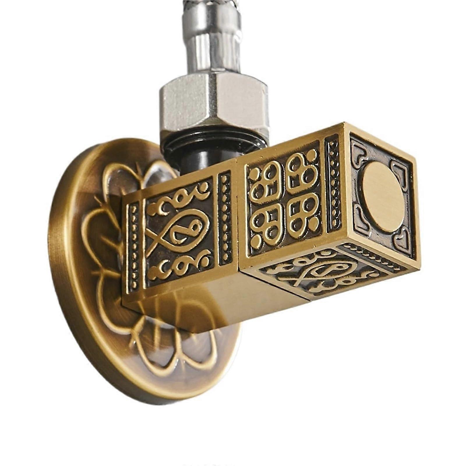 Brass Faucet Valve with Precise Flow Control, LeakResistant Bathroom Sink Angle Valve 1/2 Inch