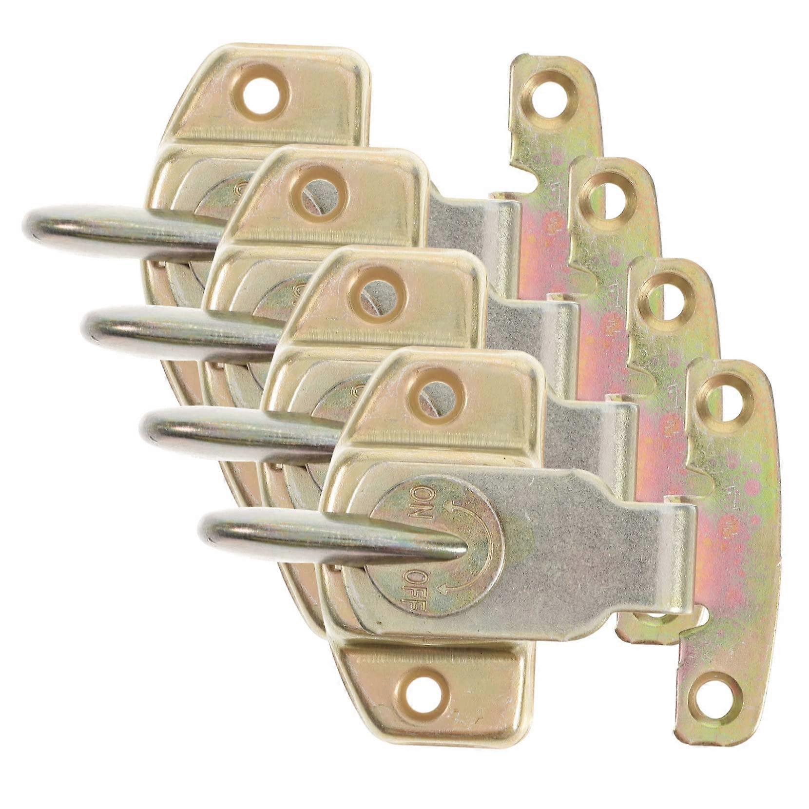 4 Sets Heavy Duty Table Leaf Latch and Metal Connector for Secure Dining Table Extension