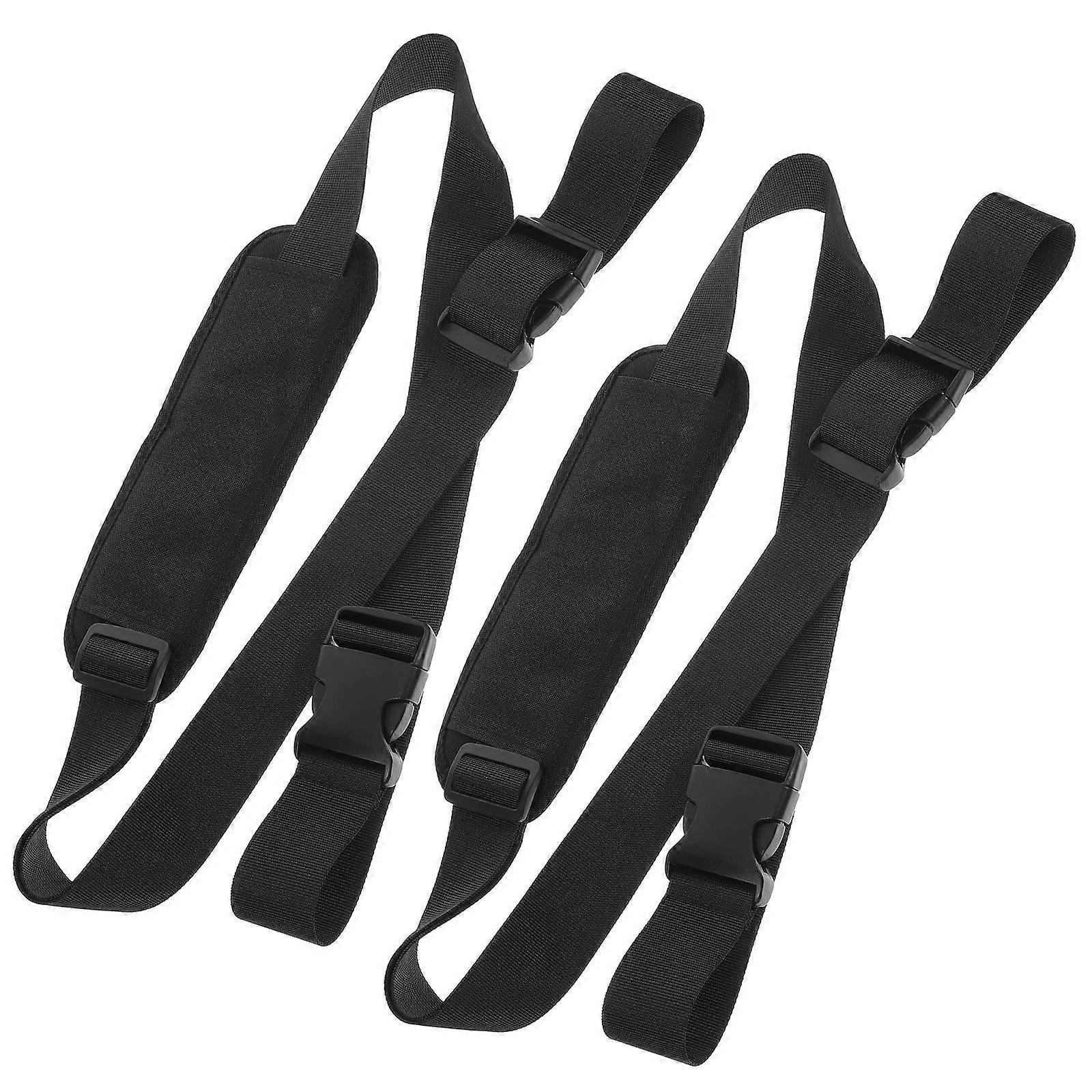 Multi-Function Kick Scooter Shoulder Strap for Portable Carrying 2Pcs Black