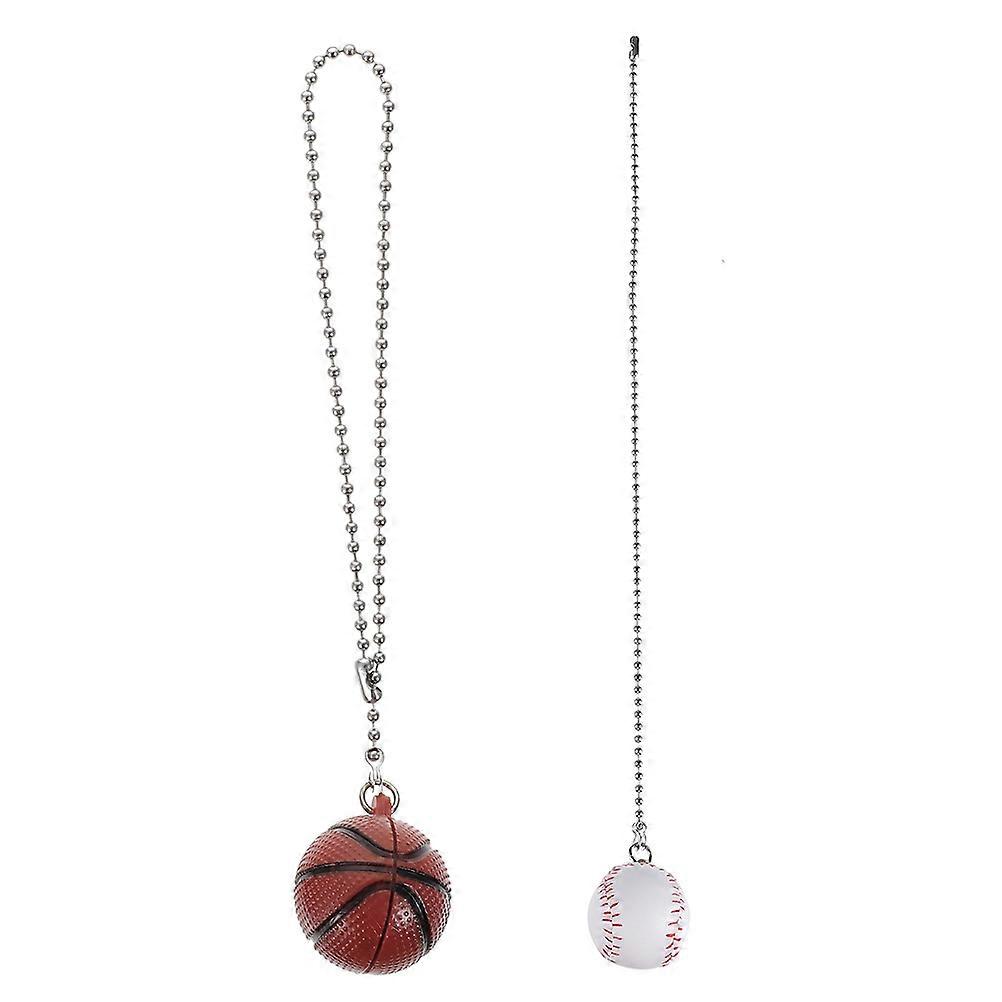 Ceiling Fan Pull Chain Basketball Fan Pull Chain Extension 2Pcs for Decoration