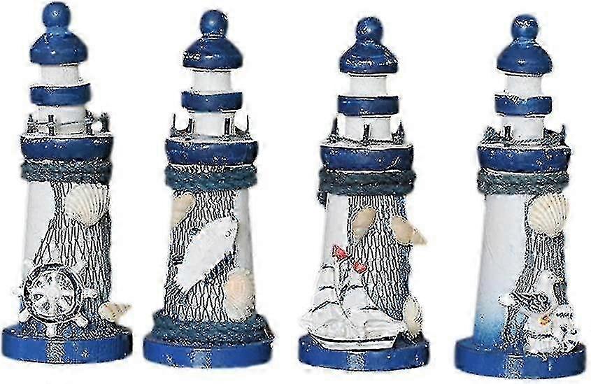 Lighthouse Decoration Navigation Lighthouse Resin Lighthouse Model Micro Lighthouse Outer Light Ga