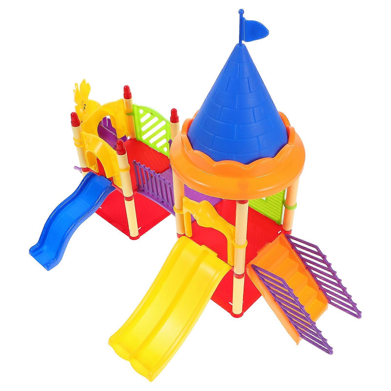 Playground Models Small Slide Toy Model for Kids Decoration 1Set