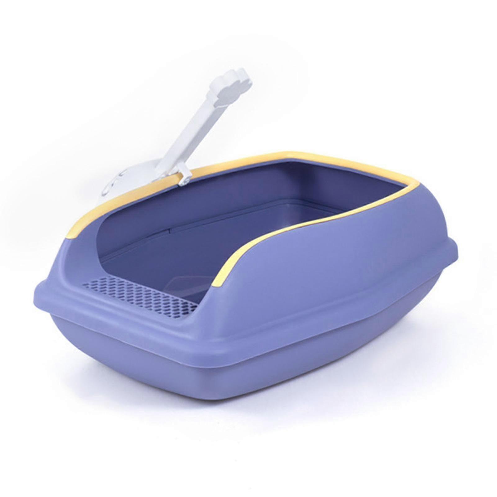 Pet Semi-enclosed Litter Box Anti-splashing High-sided Litter Box For Home Indoor