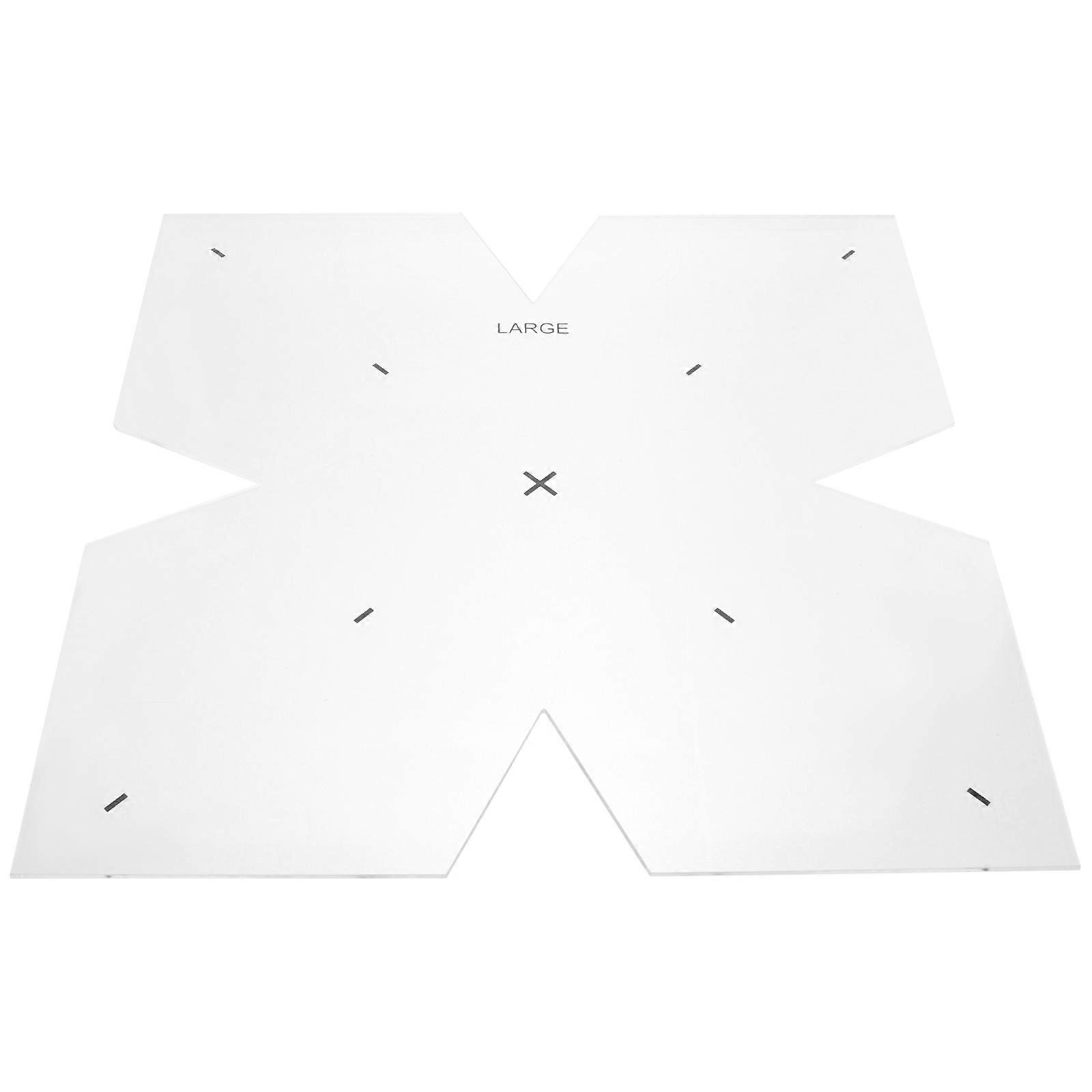 Pattern Making Ruler Acrylic Bowl Pad Patchwork Ruler Sewing Accessories 1Set