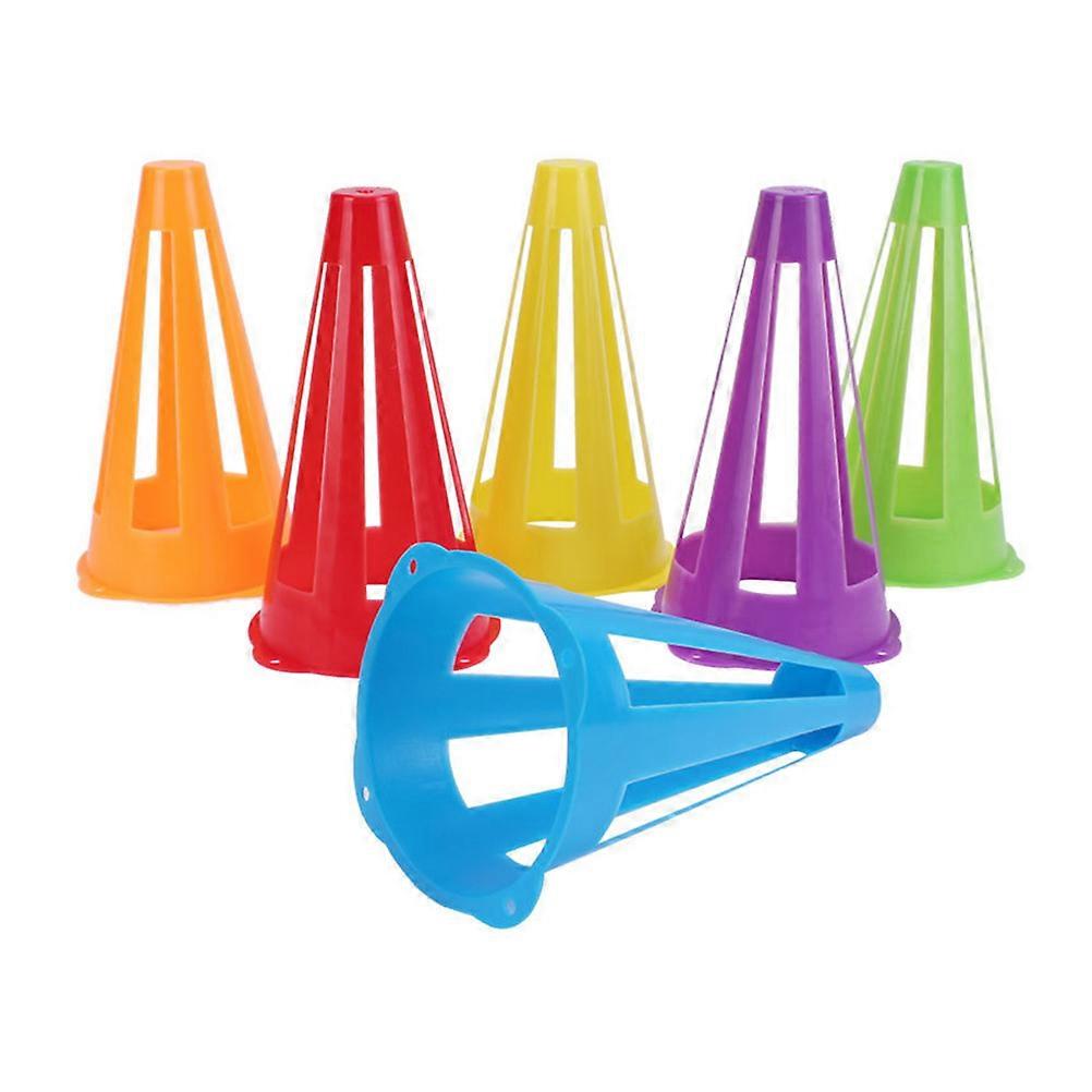 Basketball Cone Speed Training Indoor Park Pp Assorted Color Flexible Material -Pack