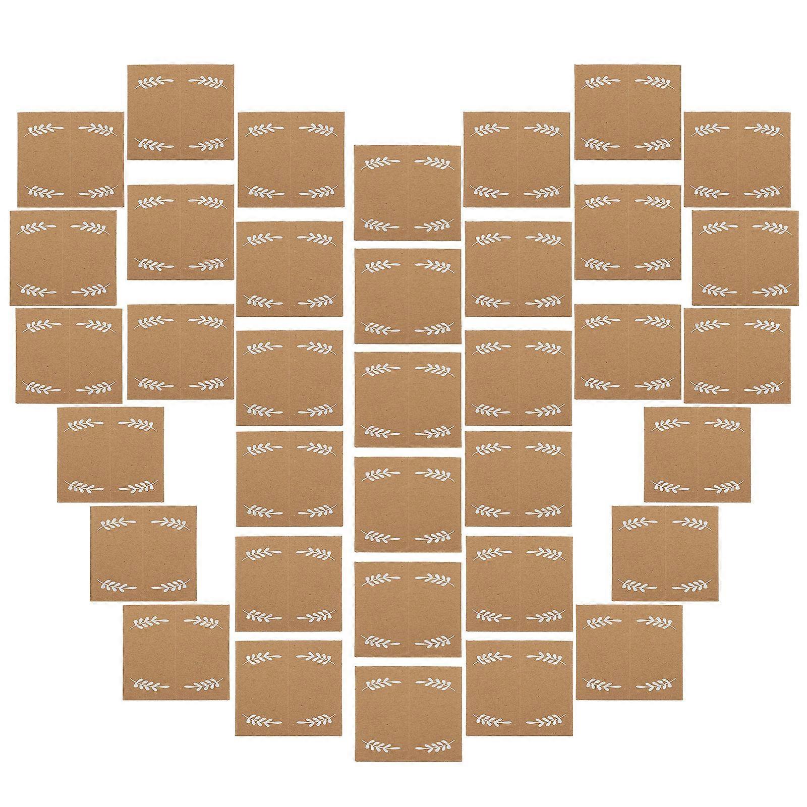 Paper Place Cards Foldable Place Setting Cards for Wedding Table 100Pcs