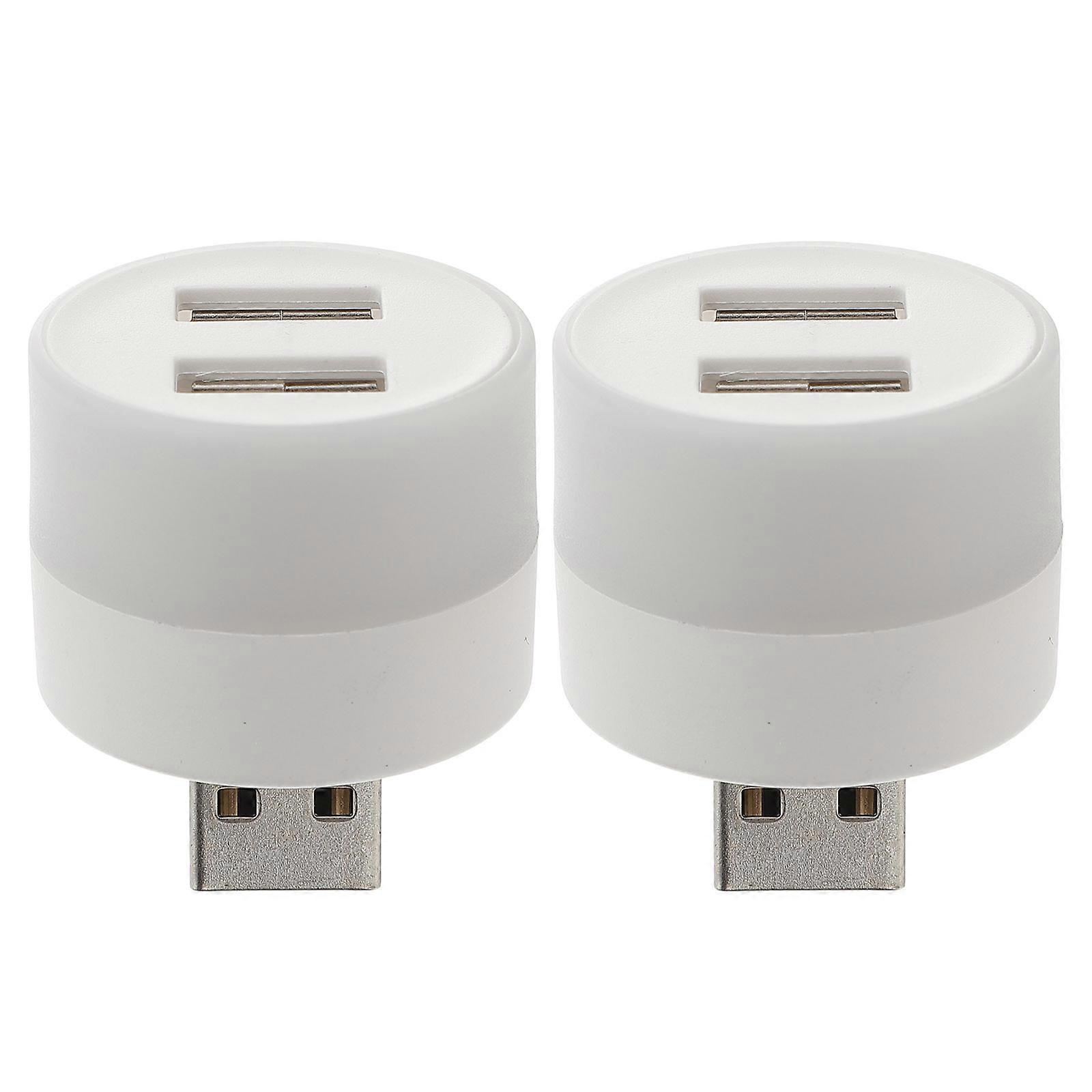 2Pcs USB Hub Car Light for USB Powered Illumination Light