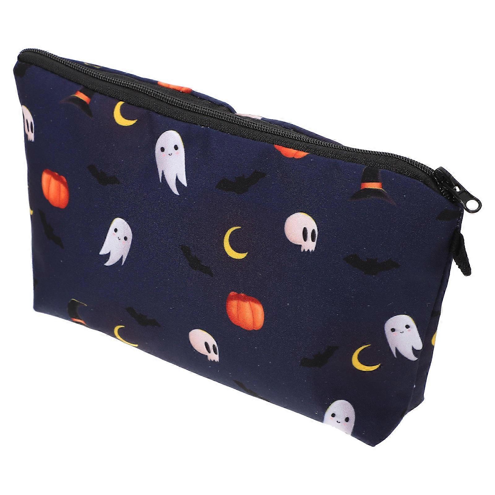 Makeup Bag Polyester Halloween Pattern Makeup Bag for Daily Use