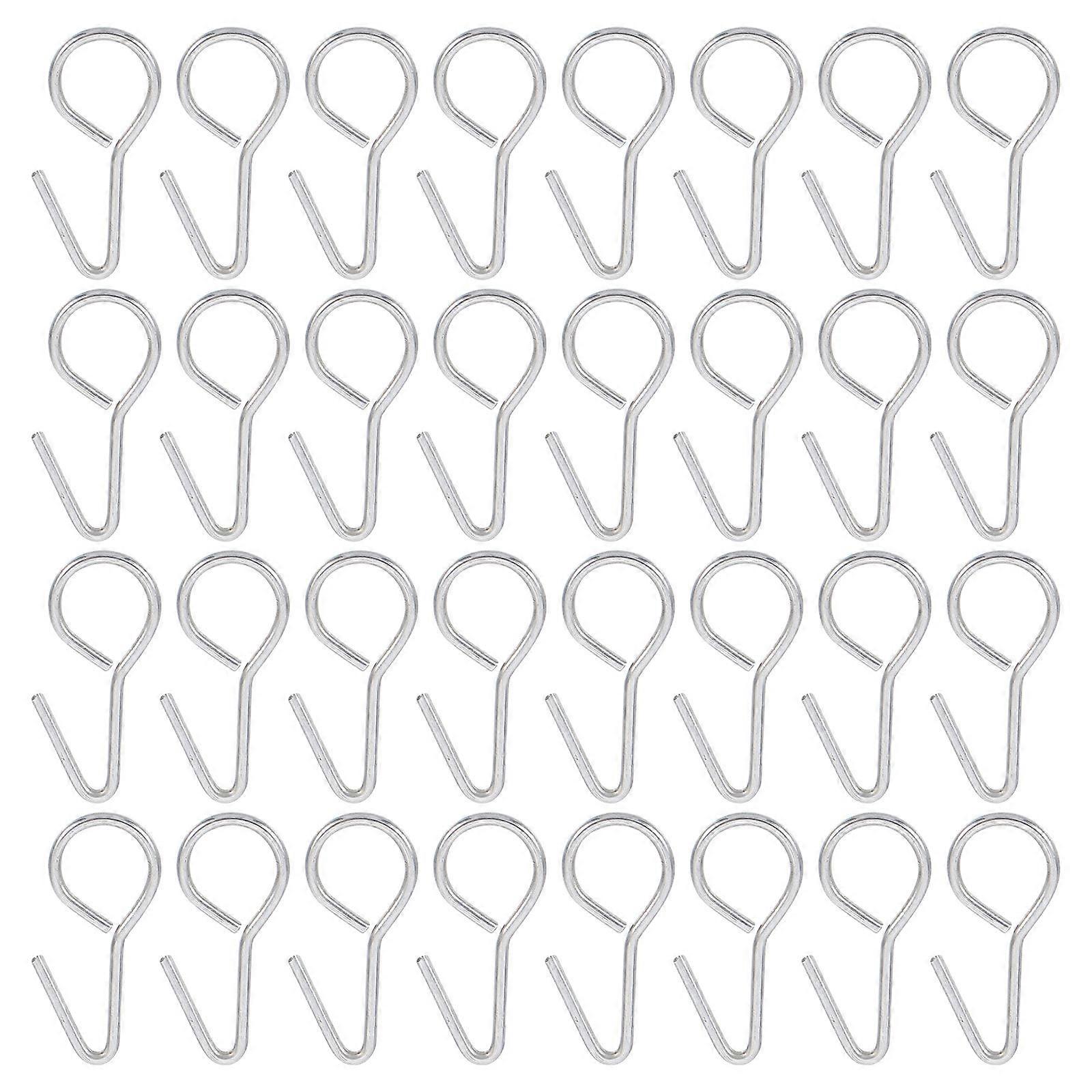 Silver Auto Hooks Multi-Functional Car Seat Fastener for Car Use 100Pcs