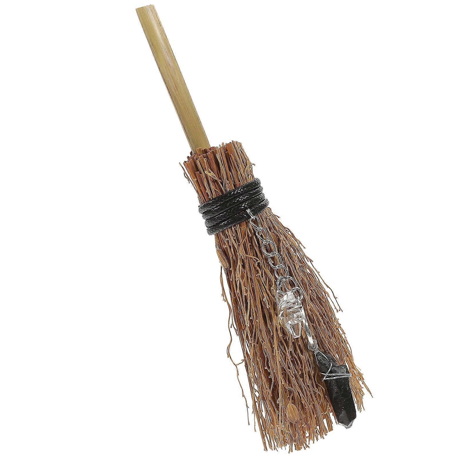 Car Hanging Witch Broom Pendant Witch Charms for Decor 4Pcs