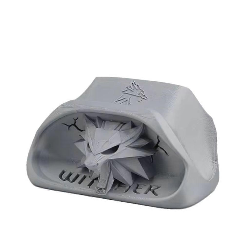 Wolf Head Game Controller Base for Xbox Gamepad Gaming Computer Accessories Game Desktop Storage Organizer Sliver