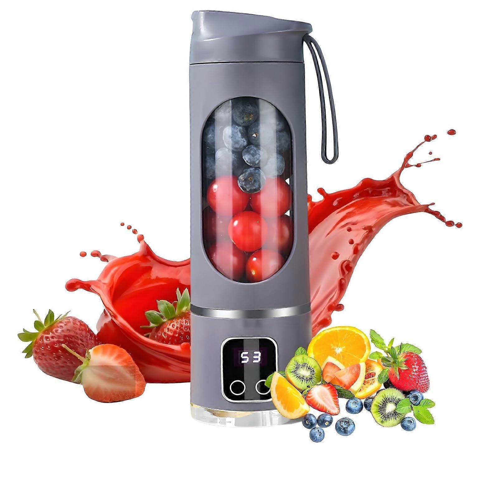 Portable Blender with 12Blade Precision Cutting, USBC Fast Charging, Leakproof, Purple