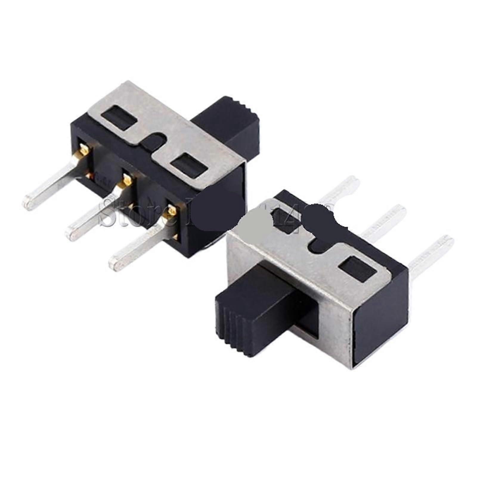 10Pcs SS12D10 SS12D11 3 Pin Toggle Switch 1P2T 3A 250V Mini Durable Control with 5mm Handle