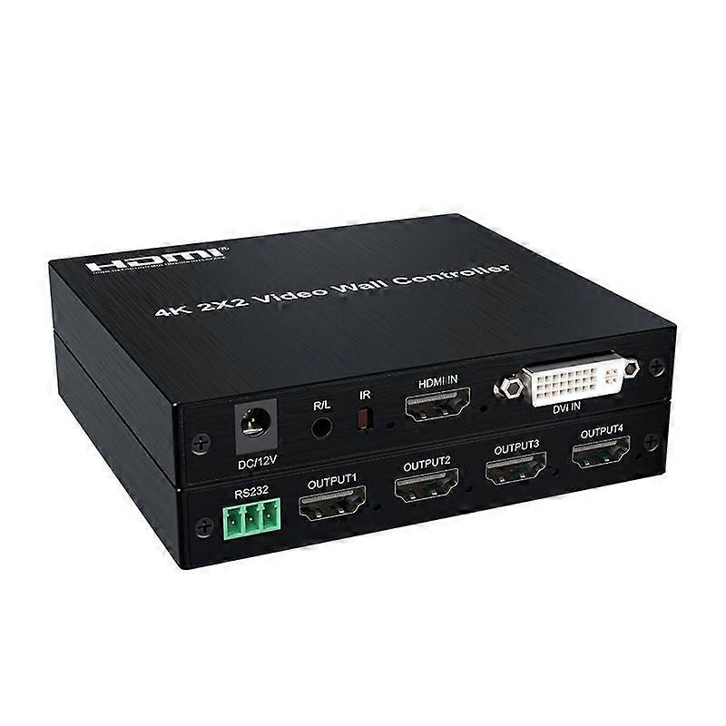 4K 2x2 HDMI / DVI + 4 HDMI Video Controller 4K With US Plug