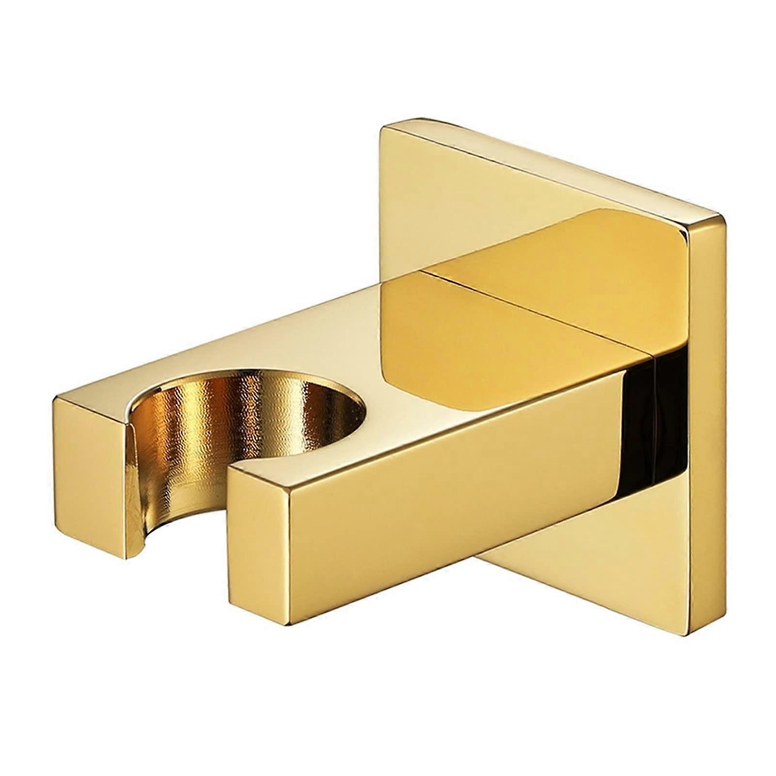 Adjustable Wall Mount Shower Head Holder Bracket Universal Brass Bathroom Hand Shower Titanium Finish