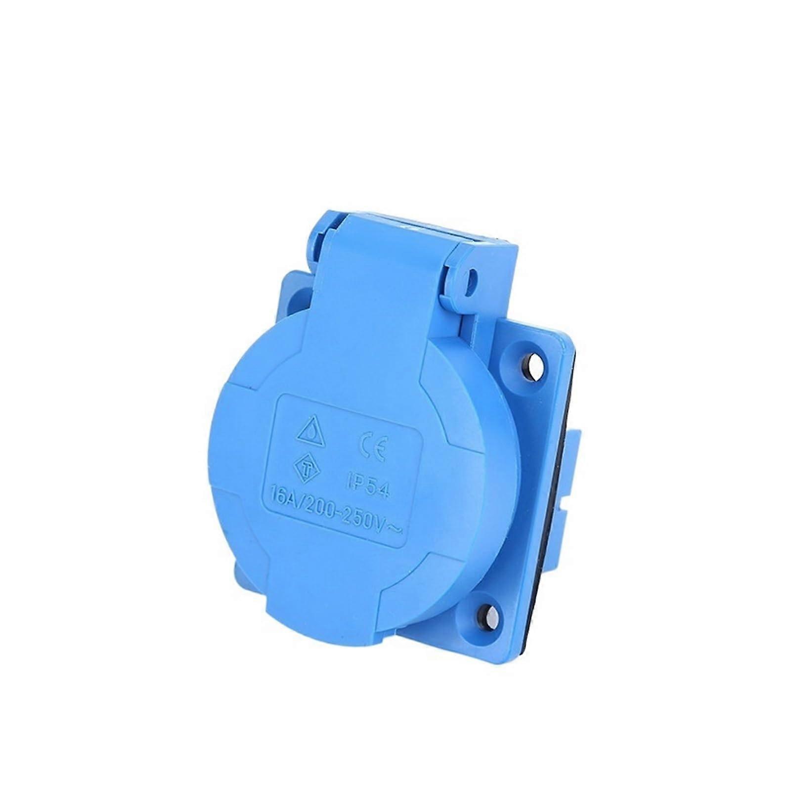 16A 220V 2P+E Industrial Plug Socket IP44 Waterproof Air Conditioner Power Connector