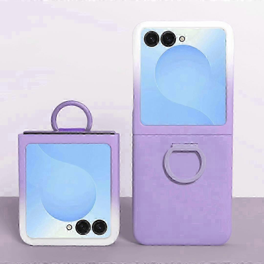 Large Window Ring Holder Skin Feel PC Phone Case